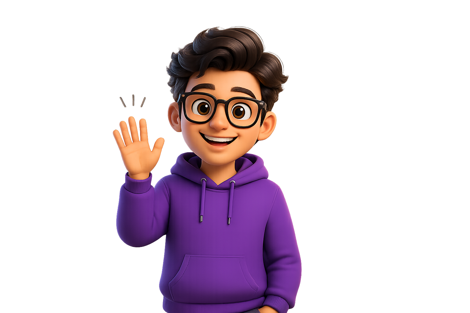Waving avatar